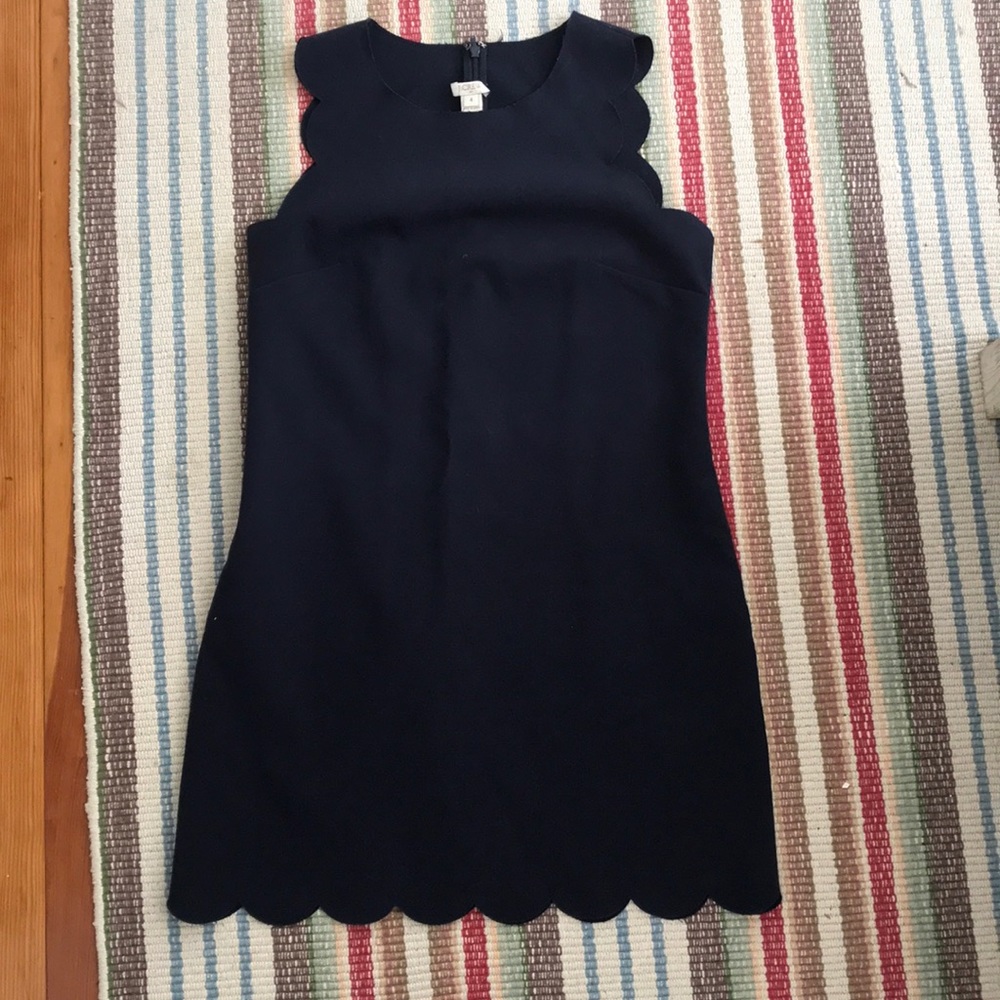 JCREW scallop dress